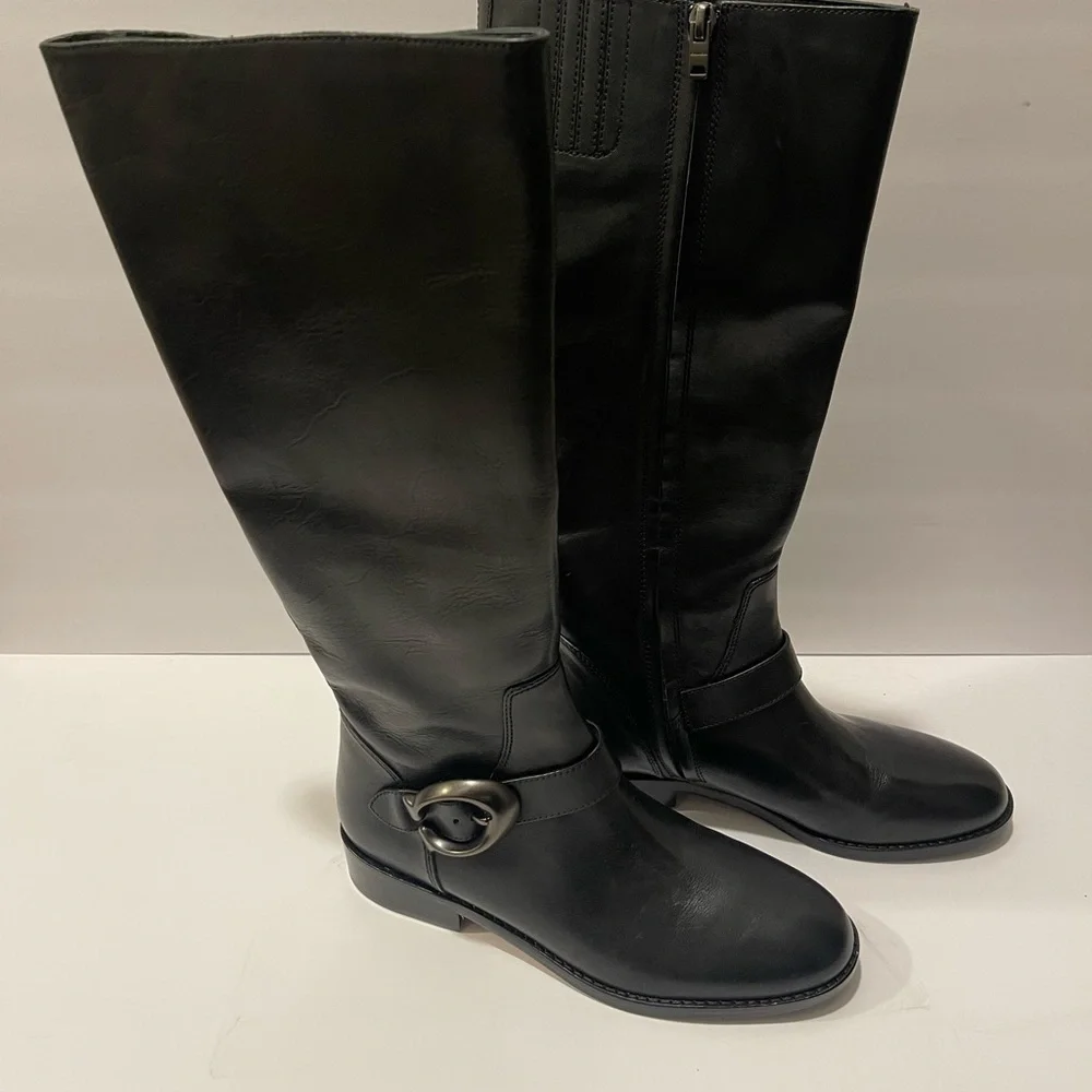 Coach Black Over the Knee Boots